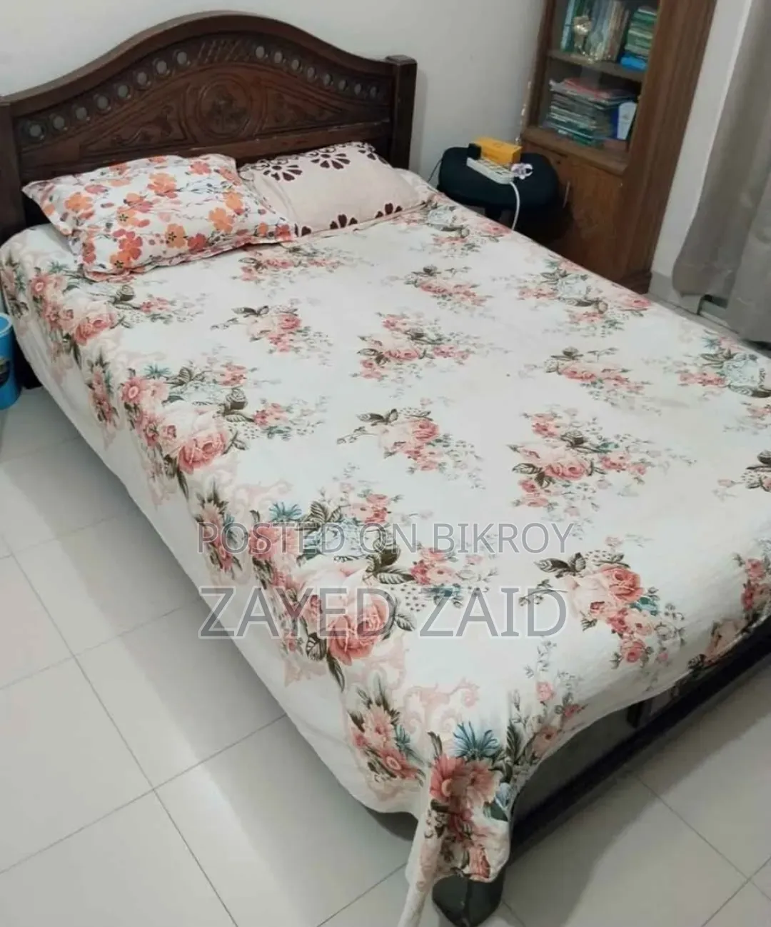 Heavy-Duty Solid Wooden Bed