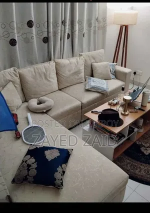 Living Room Combo Premium L-Shaped Sofa With Coffee Table