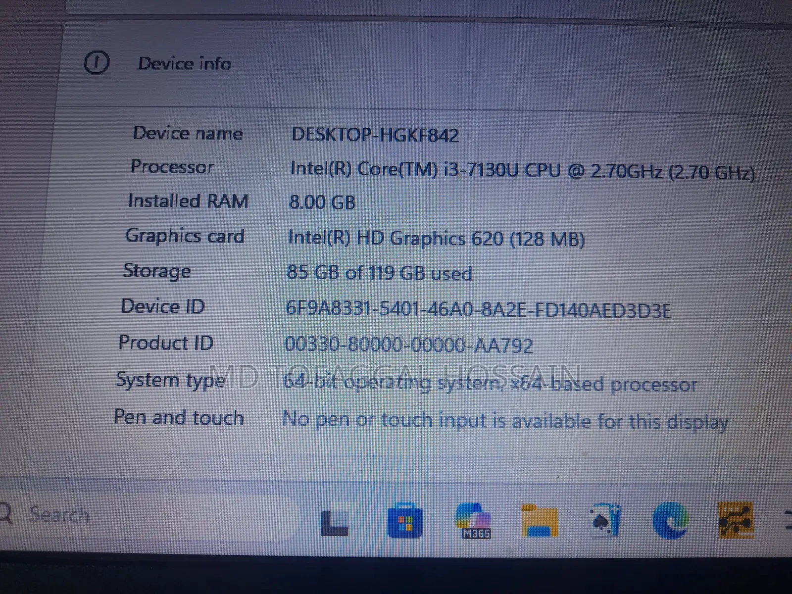 Laptop HP 15 8GB Intel Core I3 SSD 128GB