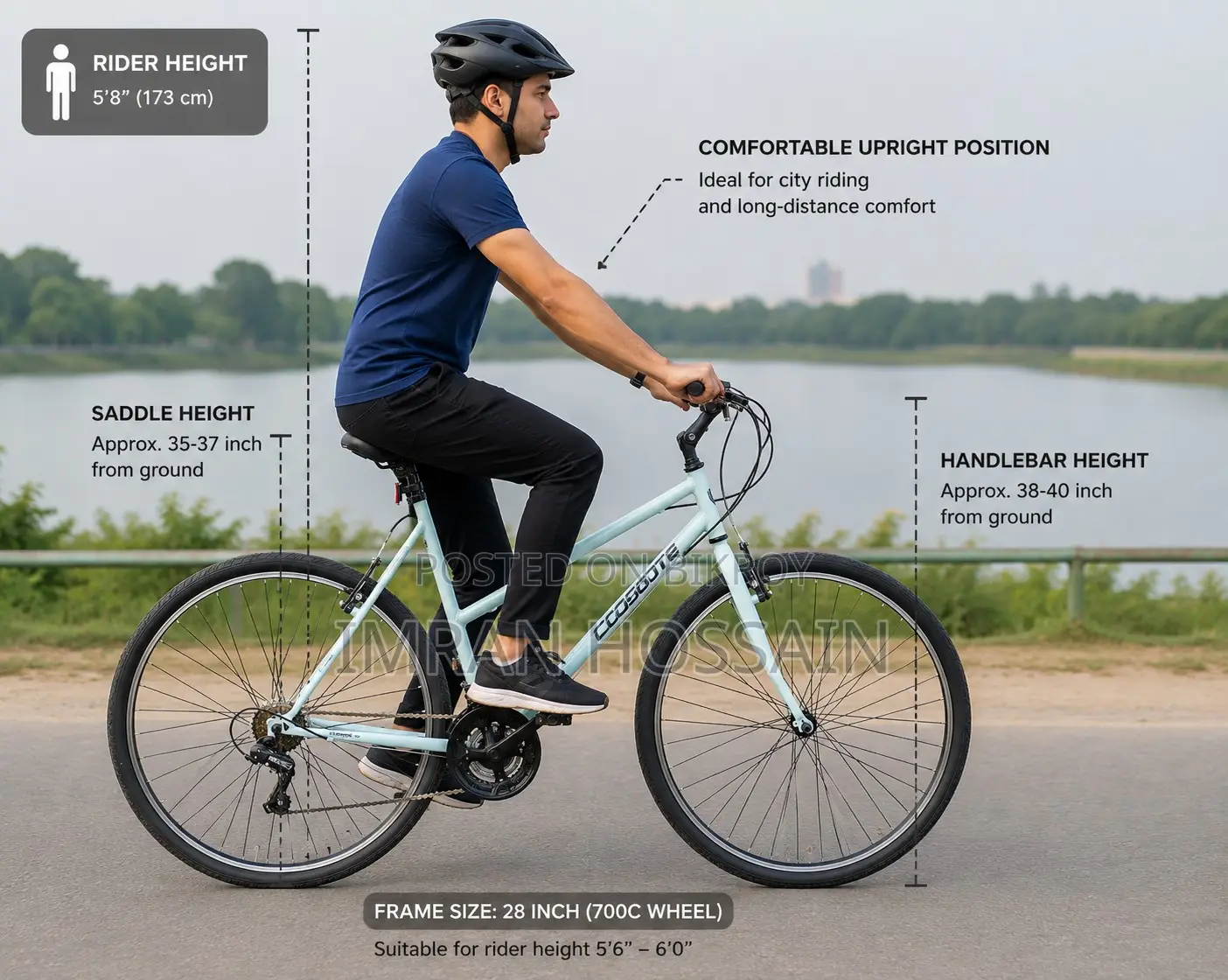 Coyote Interstellar Hybrid 700c With 18 Speed Cycle