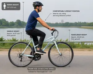 Coyote Interstellar Hybrid 700c With 18 Speed Cycle