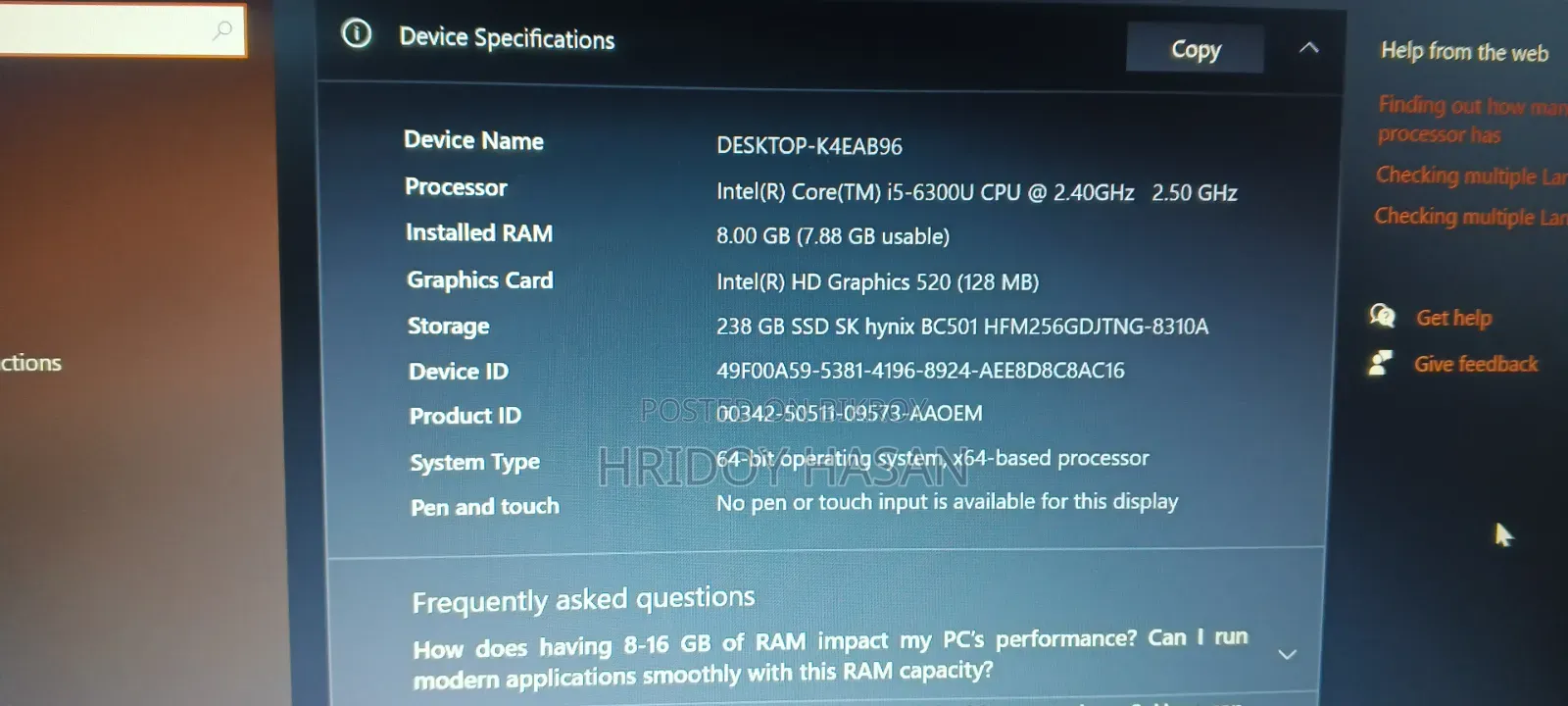 Laptop HP EliteBook 840 G3 8GB Intel Core i5 SSD 256GB