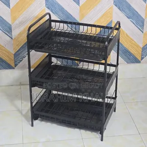 3-Layer Dish Drainer Rack (Metal Dish Rack)