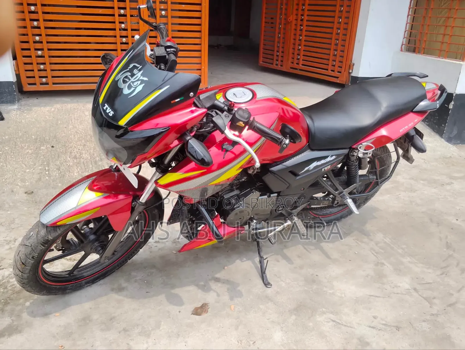 New TVS Apache RTR 160 2V ABS 2018 Red