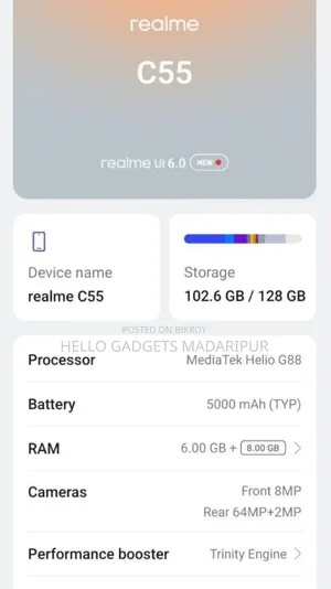 Realme C55 128 GB