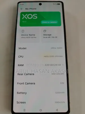 Infinix Note 50 Pro 4G 256 GB Gold