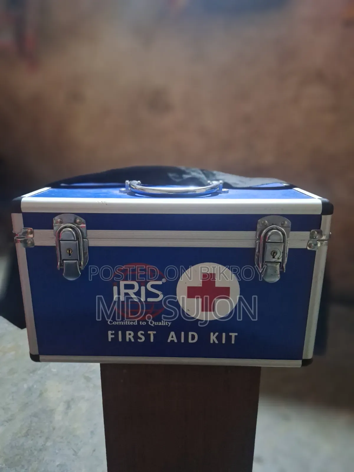 Irish Aluminum First Aid Box Portable Safe Storage