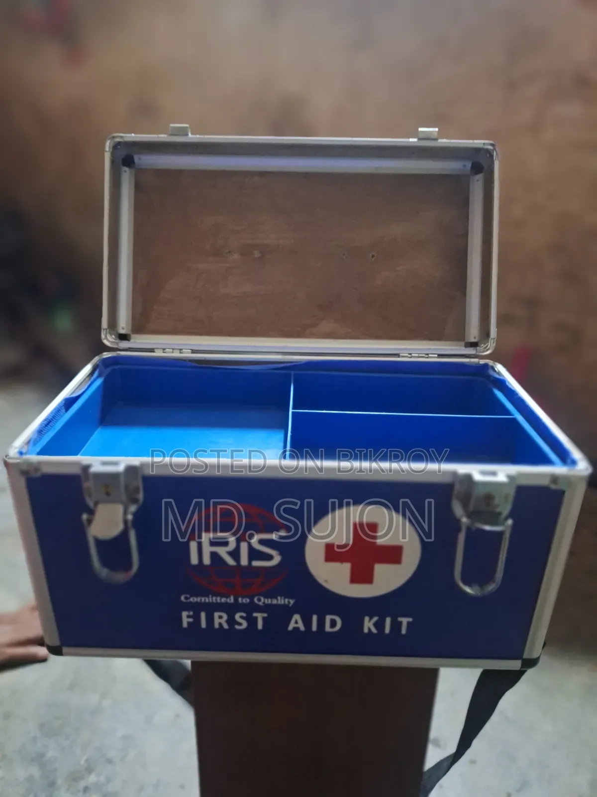 Irish Aluminum First Aid Box Portable Safe Storage