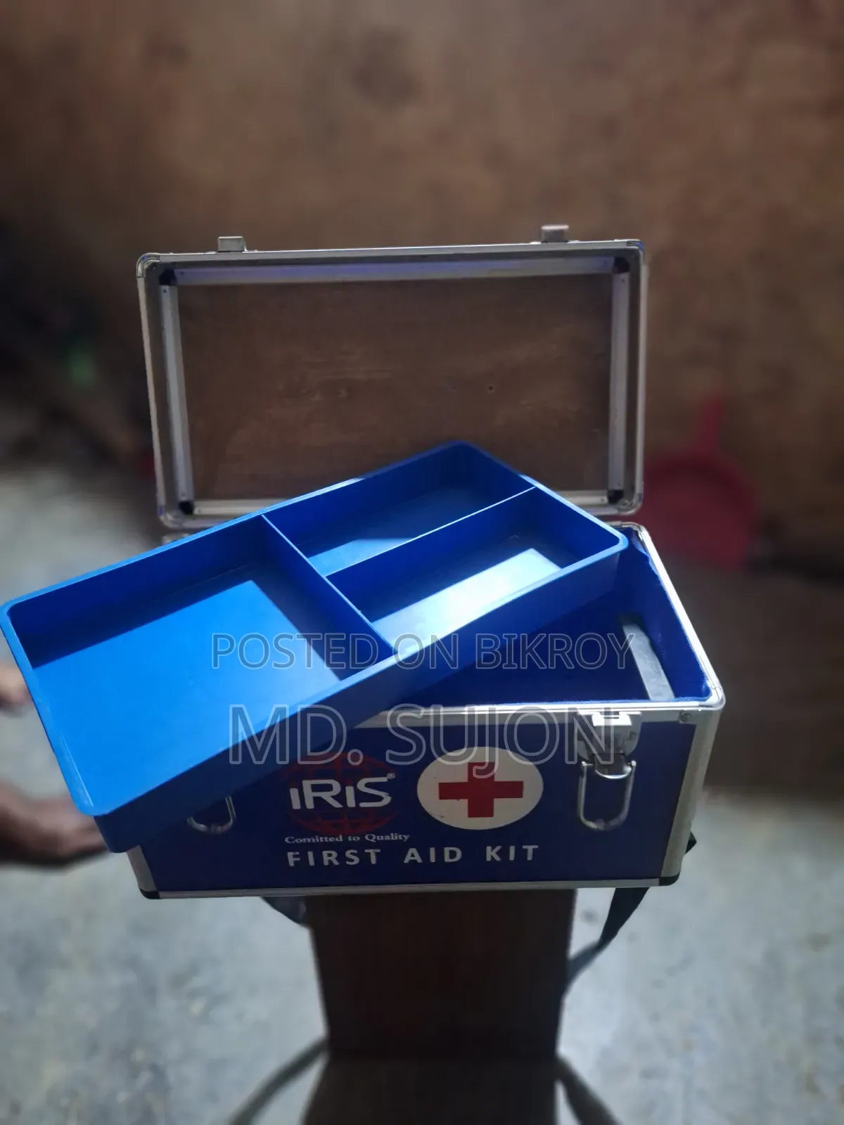 Irish Aluminum First Aid Box Portable Safe Storage