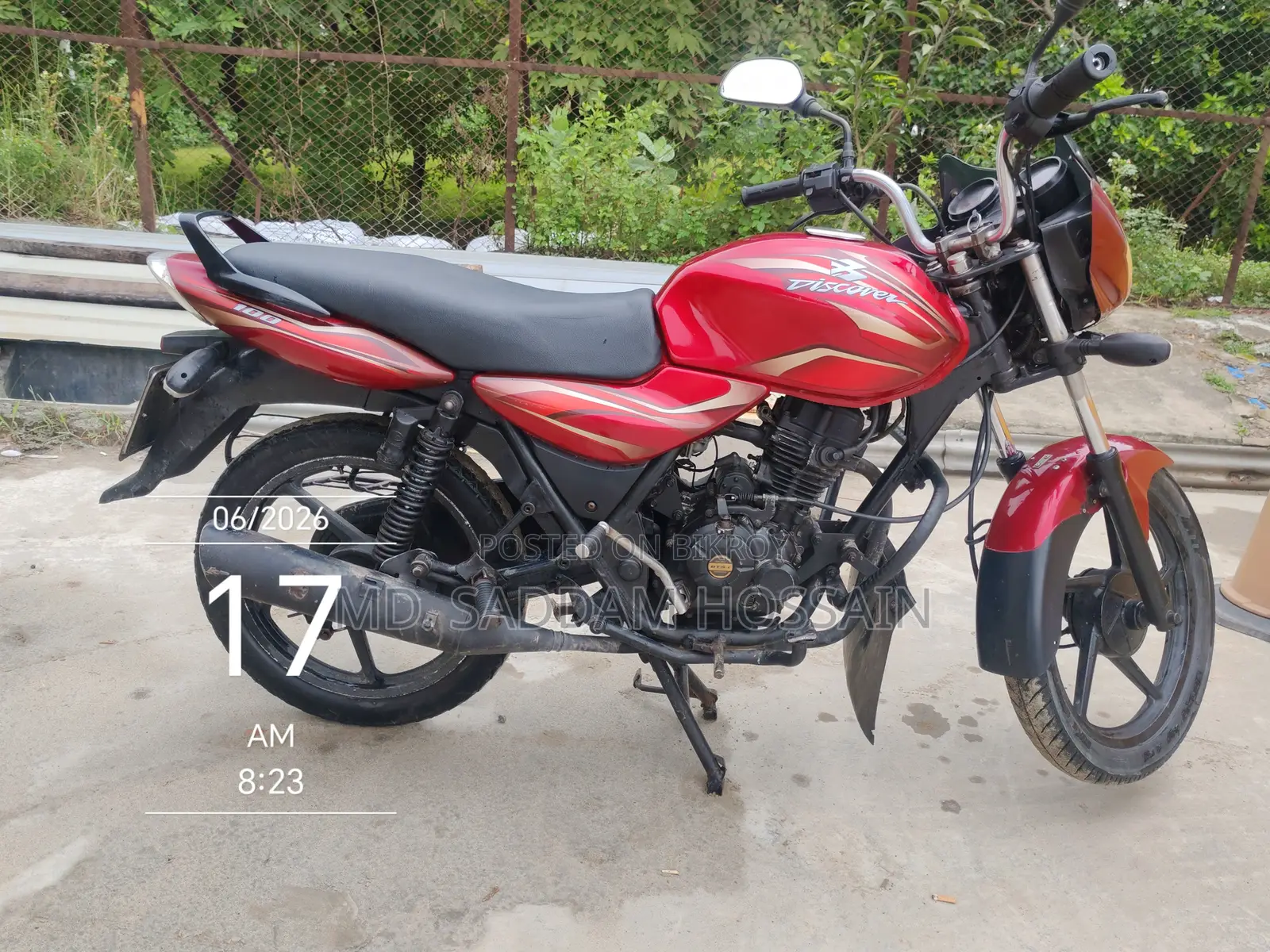 Bajaj Discover 100 2013 Red
