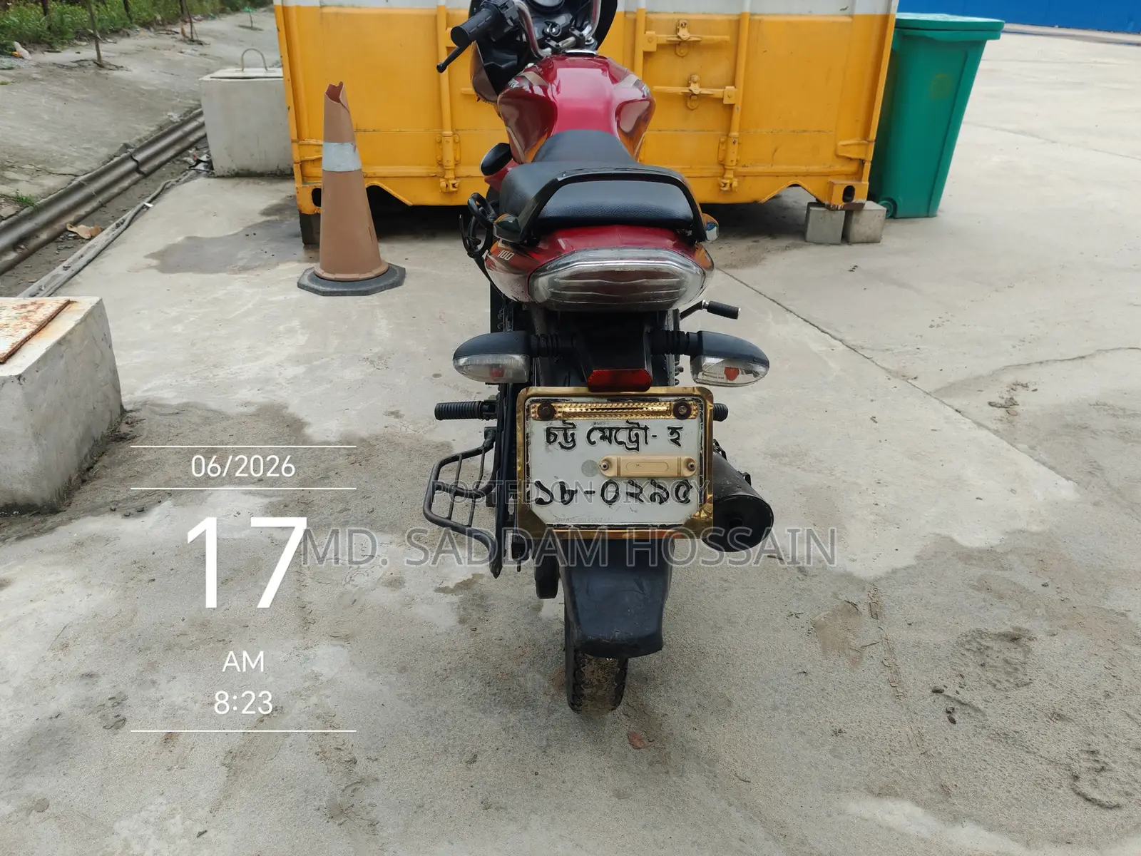 Bajaj Discover 100 2013 Red
