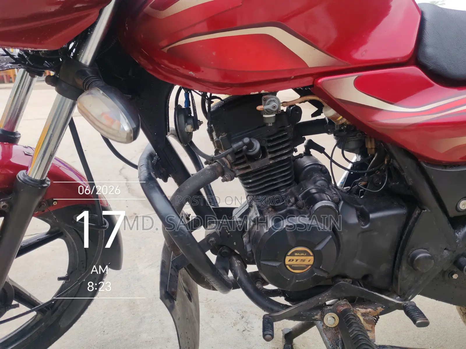 Bajaj Discover 100 2013 Red