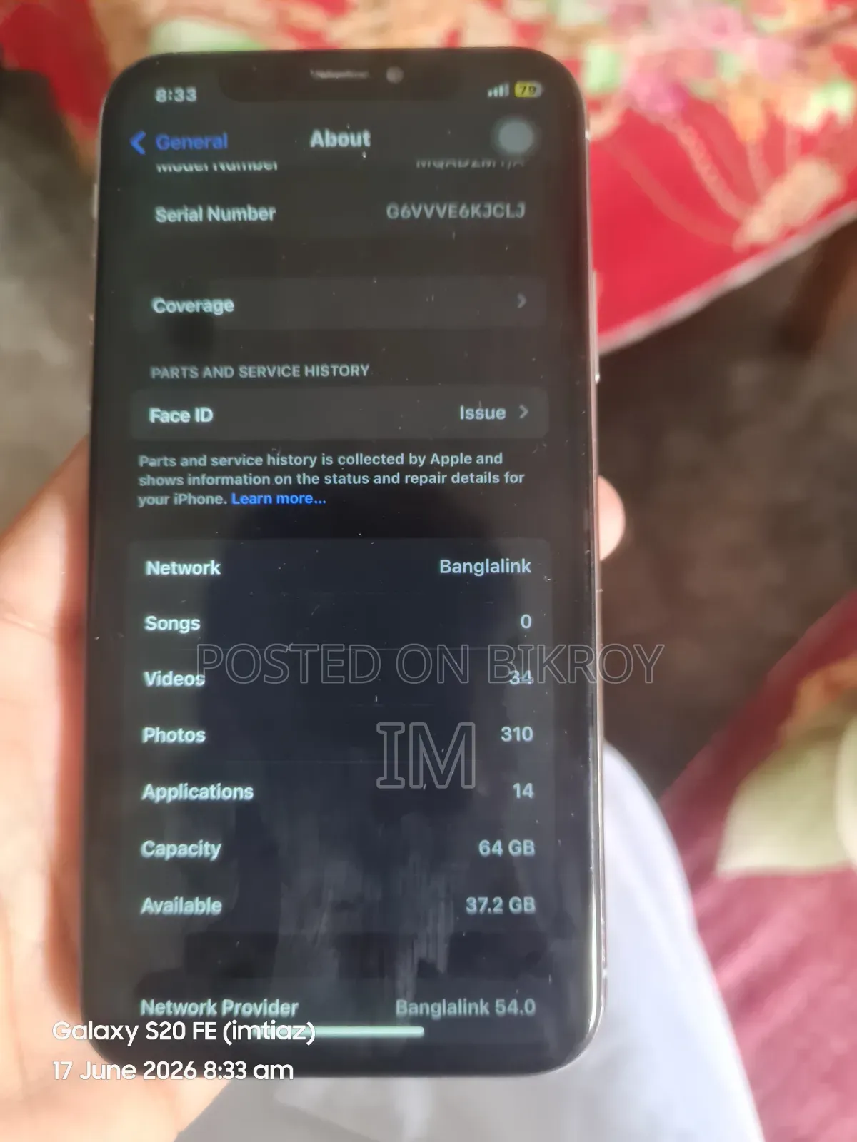 Apple iPhone X 64 GB White