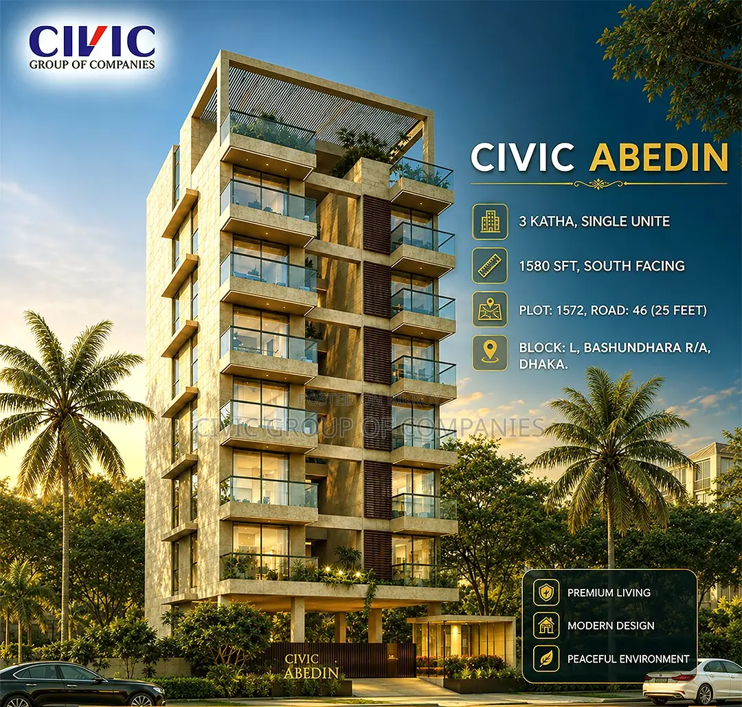 Furnished 3-bedroom Apartment in Dhaka, Bashundhara for sale