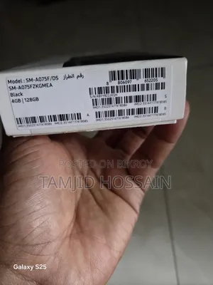 নতুন স্যামসাং গ্যালাক্সি এ০৭ ৪জি ১২৮ জিবি ব্ল্যাক