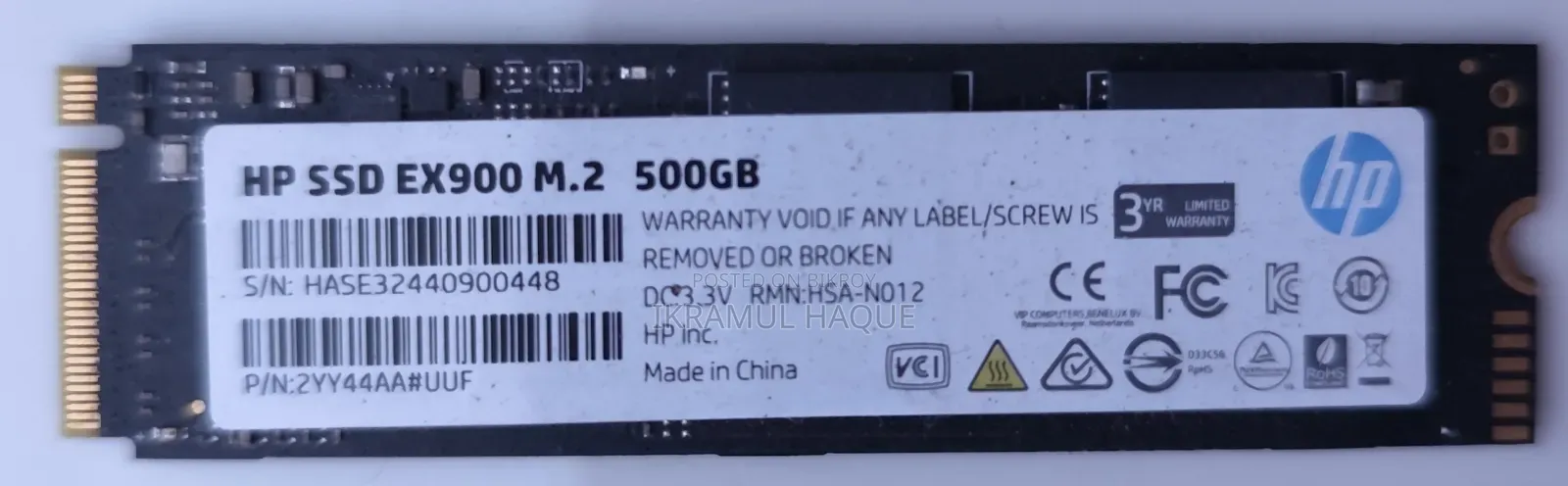 Hp Ex900 M.2 500gb Pcie Nvme ইন্টারনাল Ssd