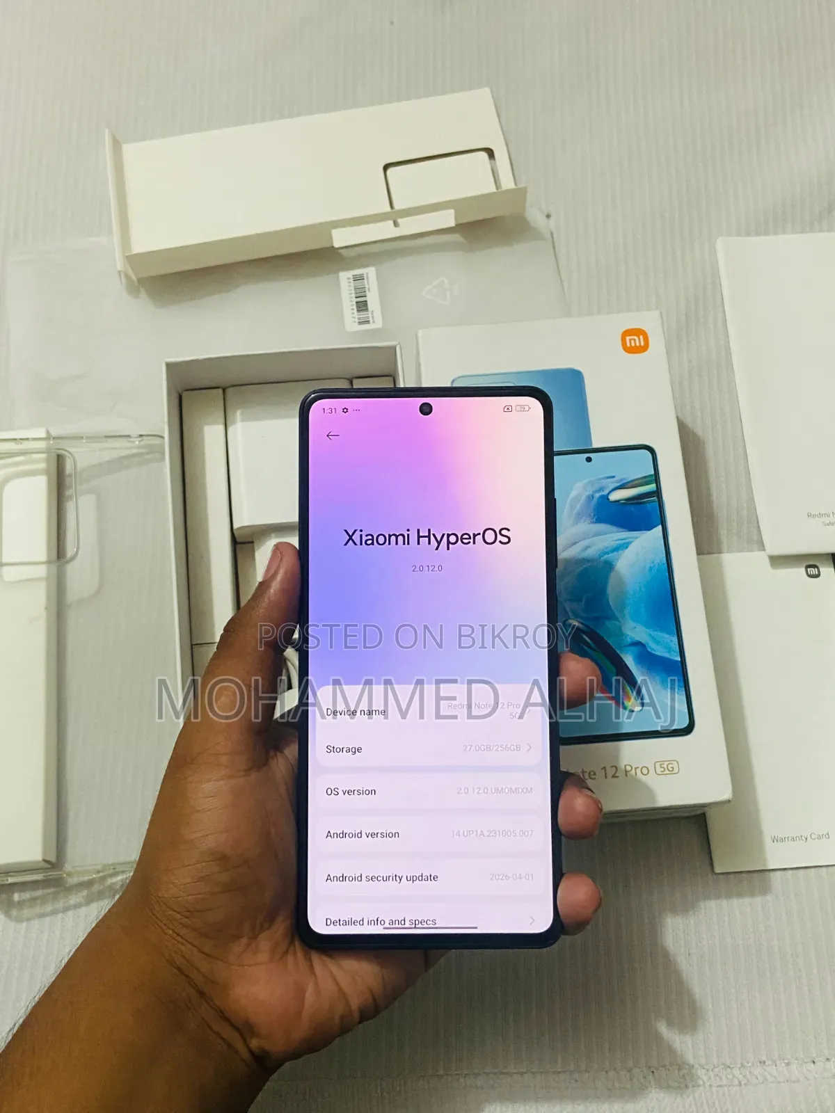 Xiaomi Redmi Note 12 Pro 5G 256 GB Black