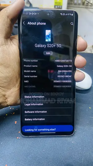 Samsung Galaxy S20+ 5G 128 GB Black