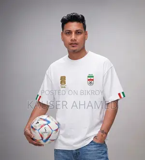 Premium Iran Jersey Drop Shoulder White Color
