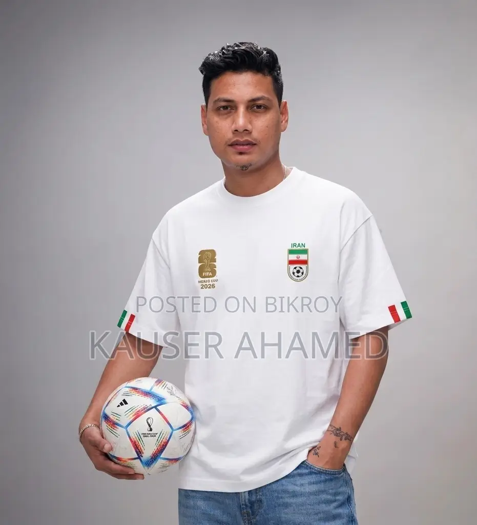 Premium Iran Jersey Drop Shoulder White Color