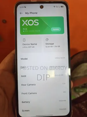 New Infinix Hot 60i 256 GB Blue