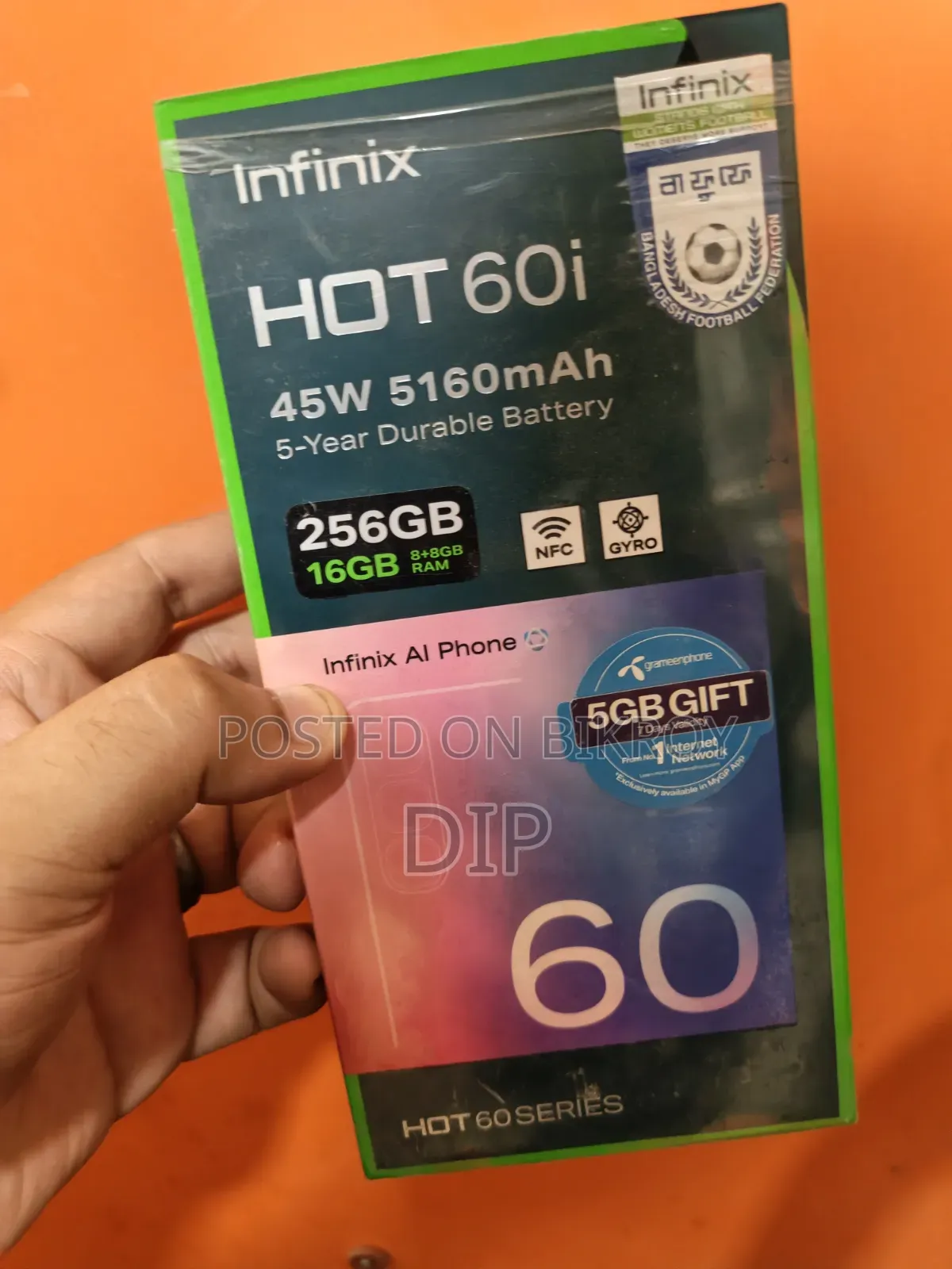 New Infinix Hot 60i 256 GB Blue
