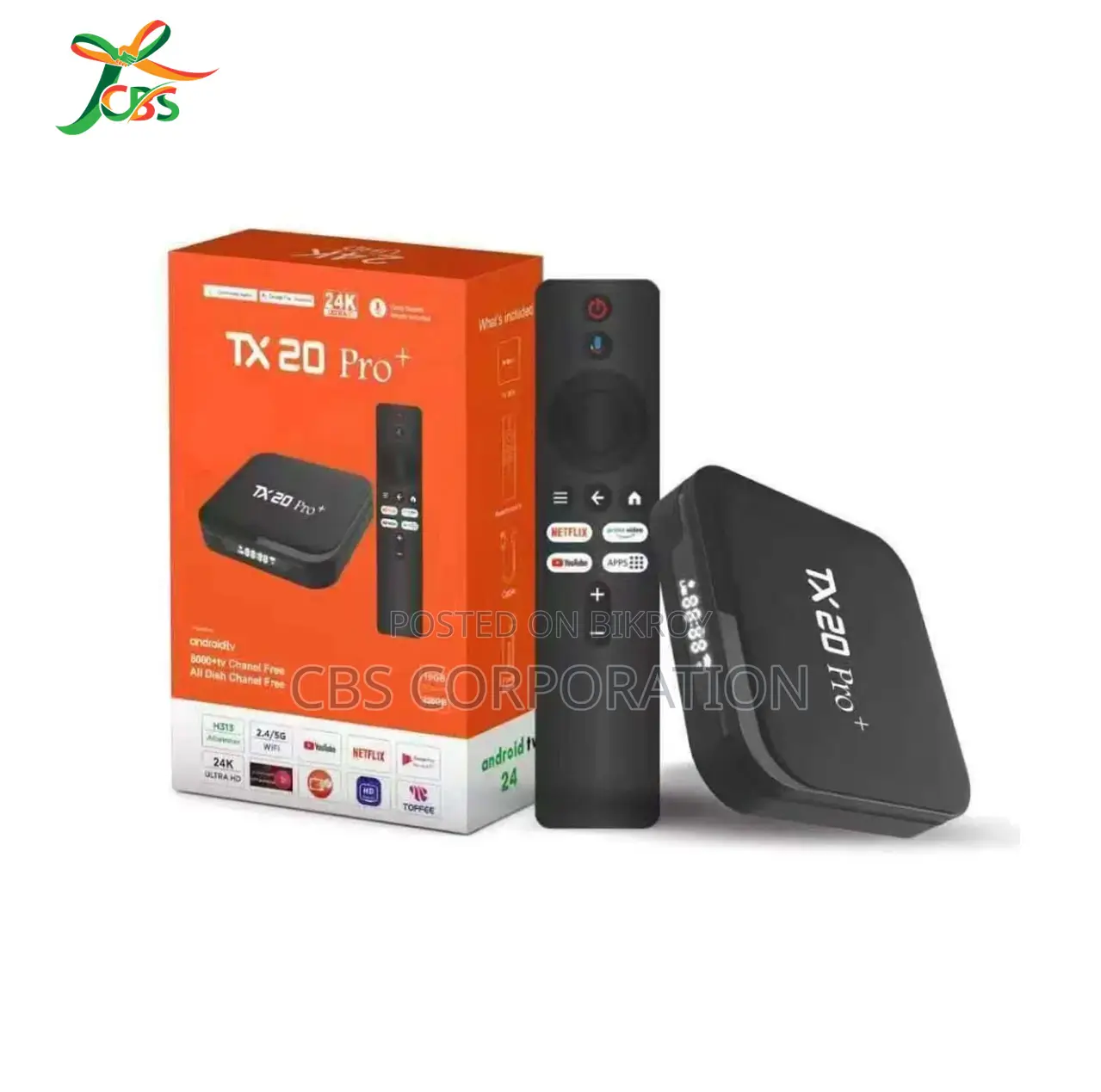Tx20 Pro+ ১৬জিবি র‍্যাম/২৫৬জিবি রম ভয়েস রিমোট