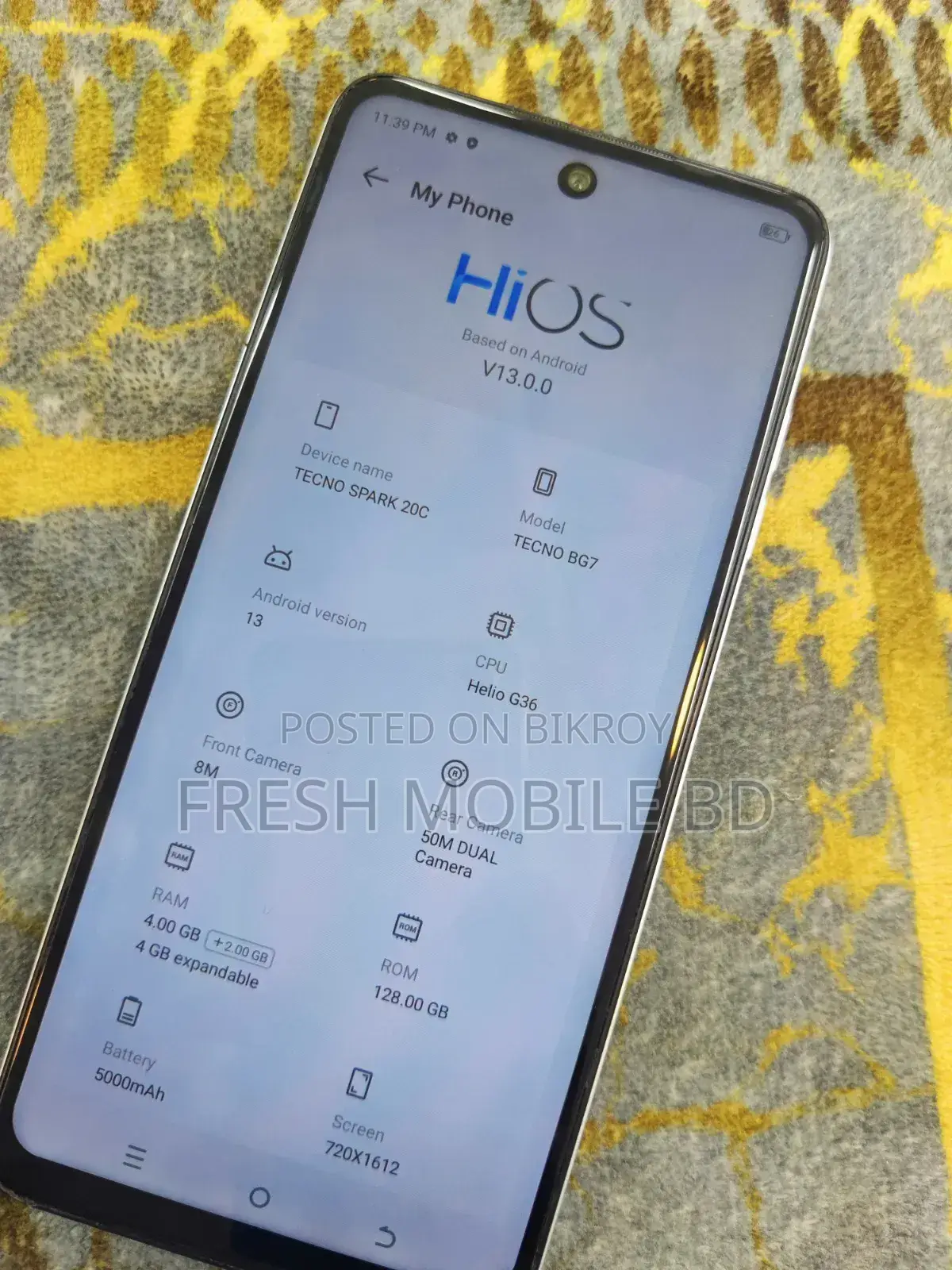 Tecno Spark 20C 128 GB