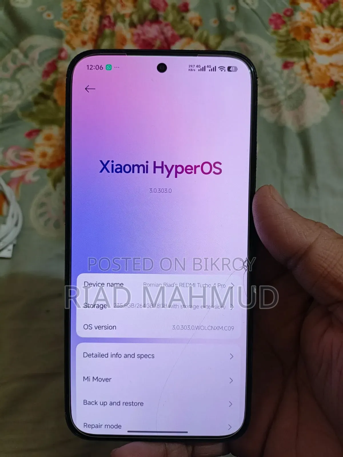 Xiaomi Redmi Turbo 4 Pro 256 GB Black