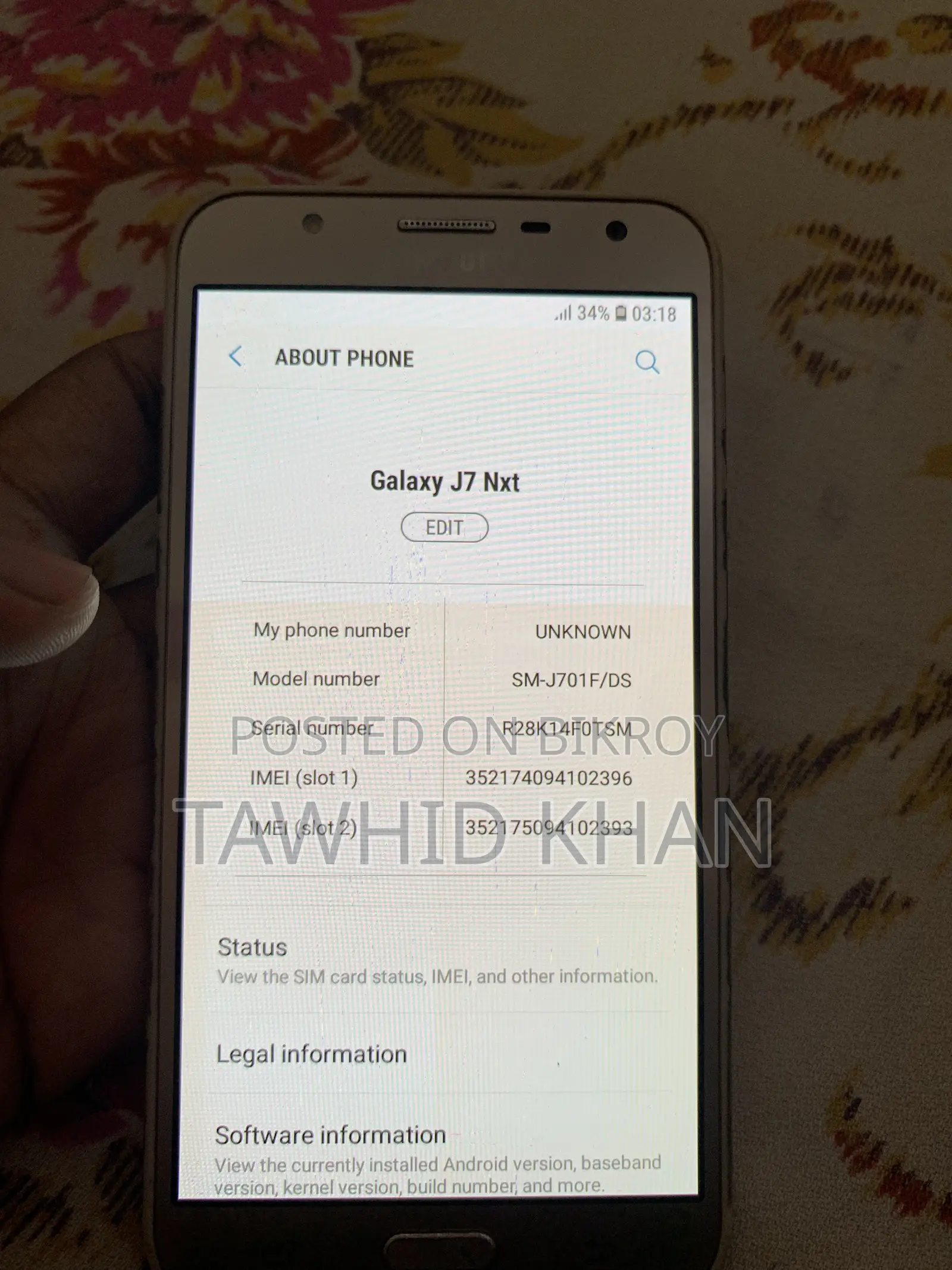 Samsung Galaxy J7 Nxt 16 GB Gold