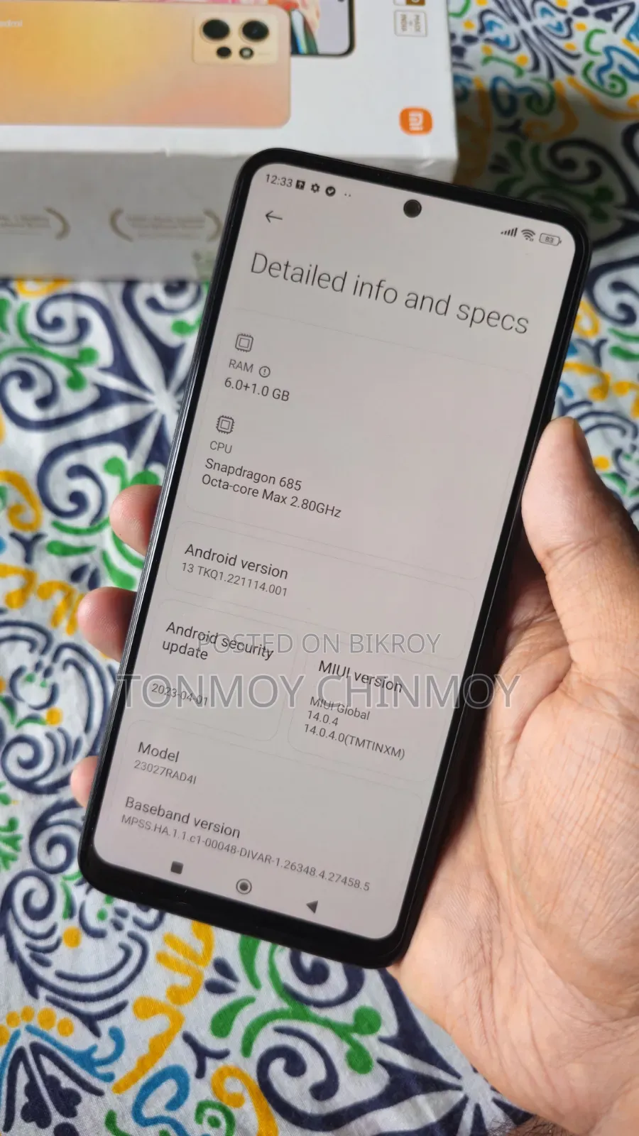 Xiaomi Redmi Note 12 128 GB Black