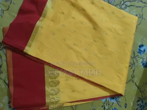 Yellow Katan Saree