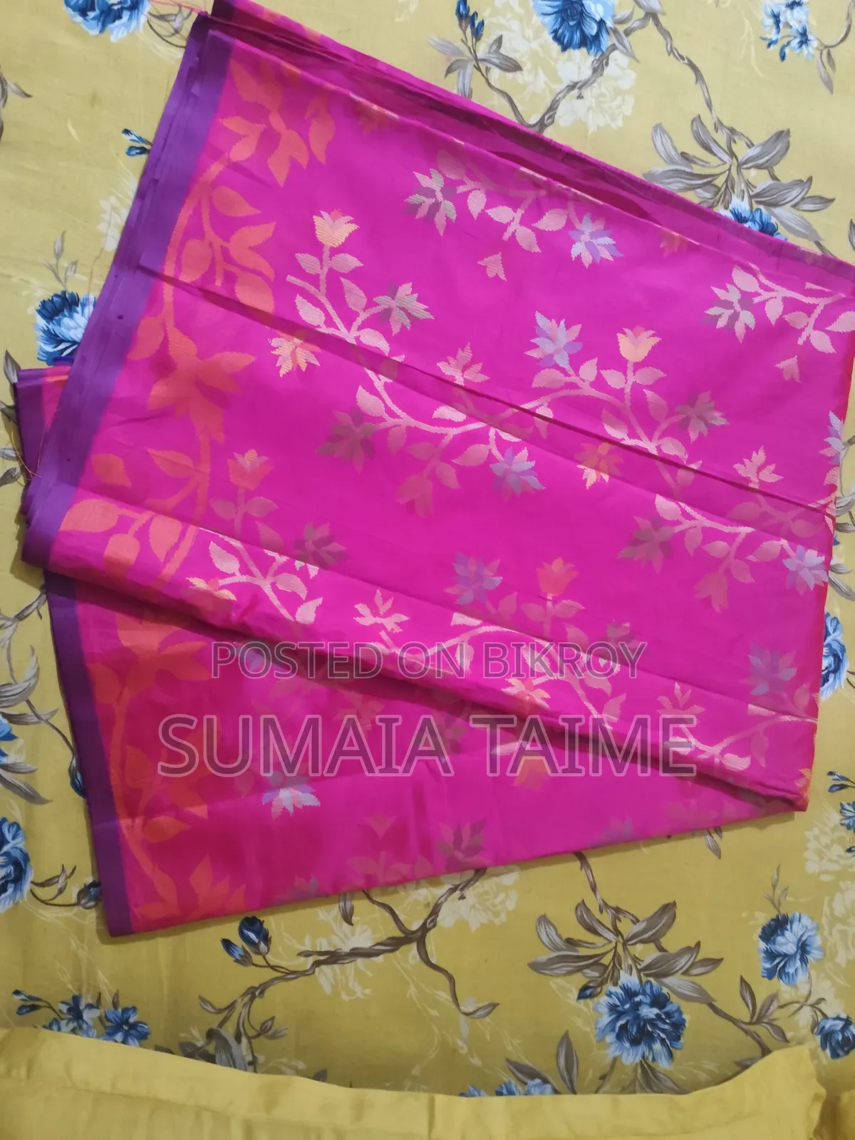 Pink Katan Saree