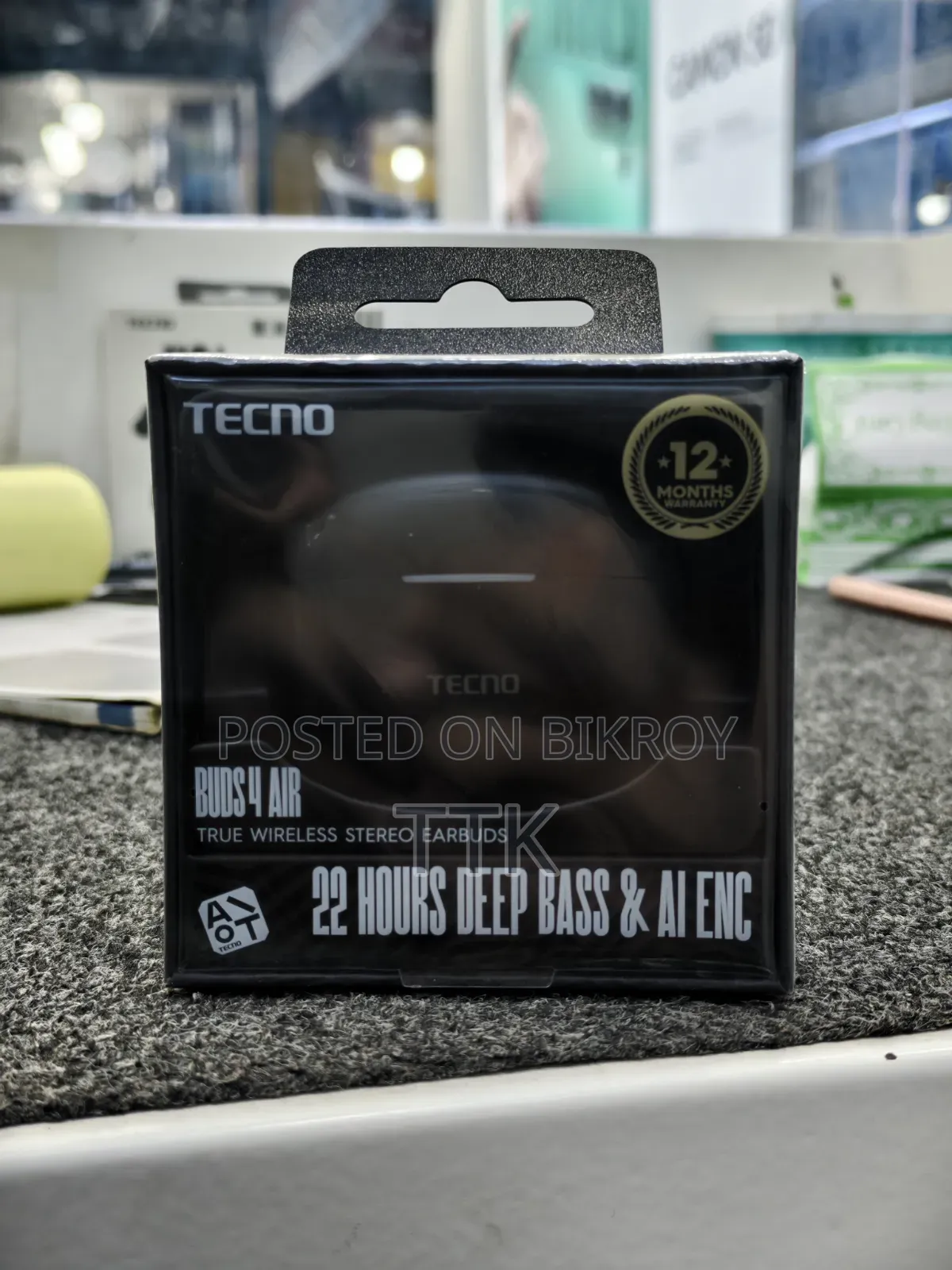 Tecno Buds 4 Air Brand New Intech