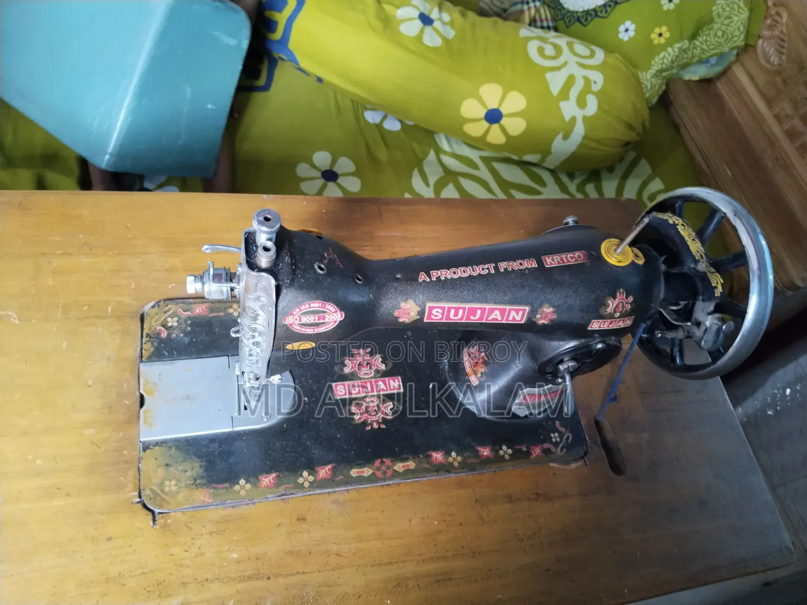 A Sujan Indian brand sewing machine will be sold