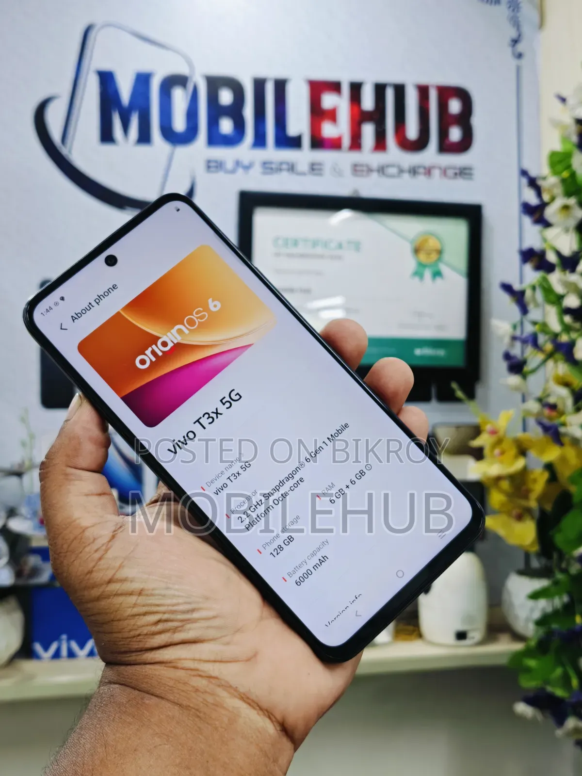 Vivo T3x 128 GB Black