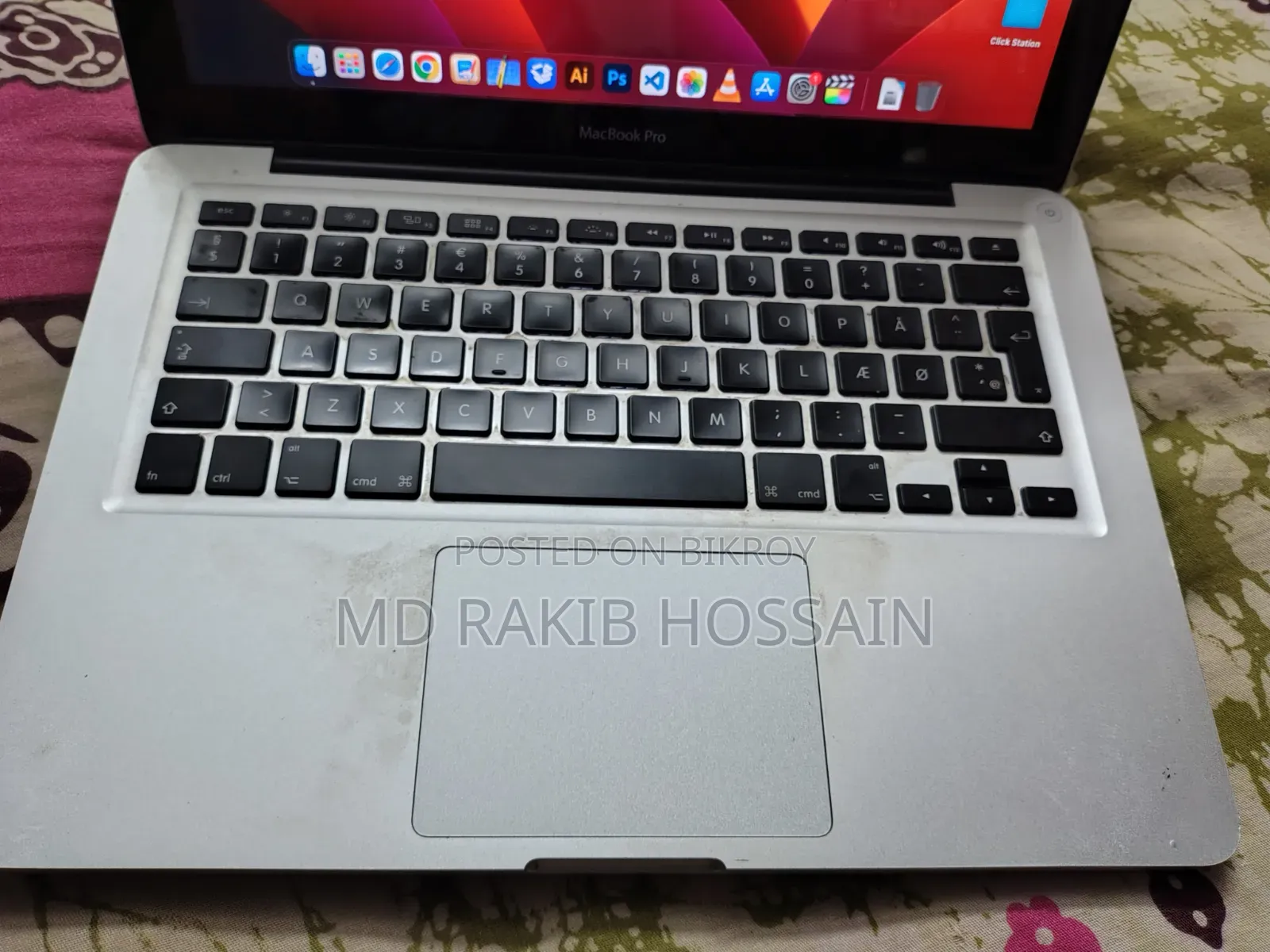 ল্যাপটপ অ্যাপল ম্যাকবুক প্রো ২০১২ ১৬জিবি ইন্টেল কোর আই৫ এসএসডি ২৫৬জিবি