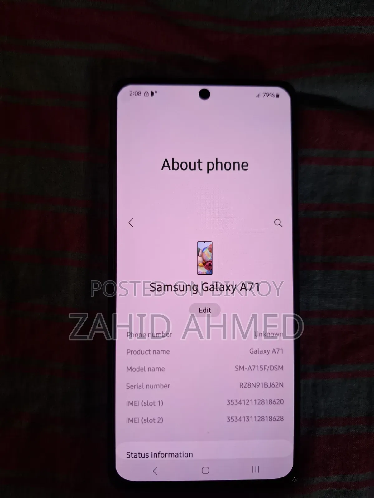 Samsung Galaxy A71 5G 128 GB Black