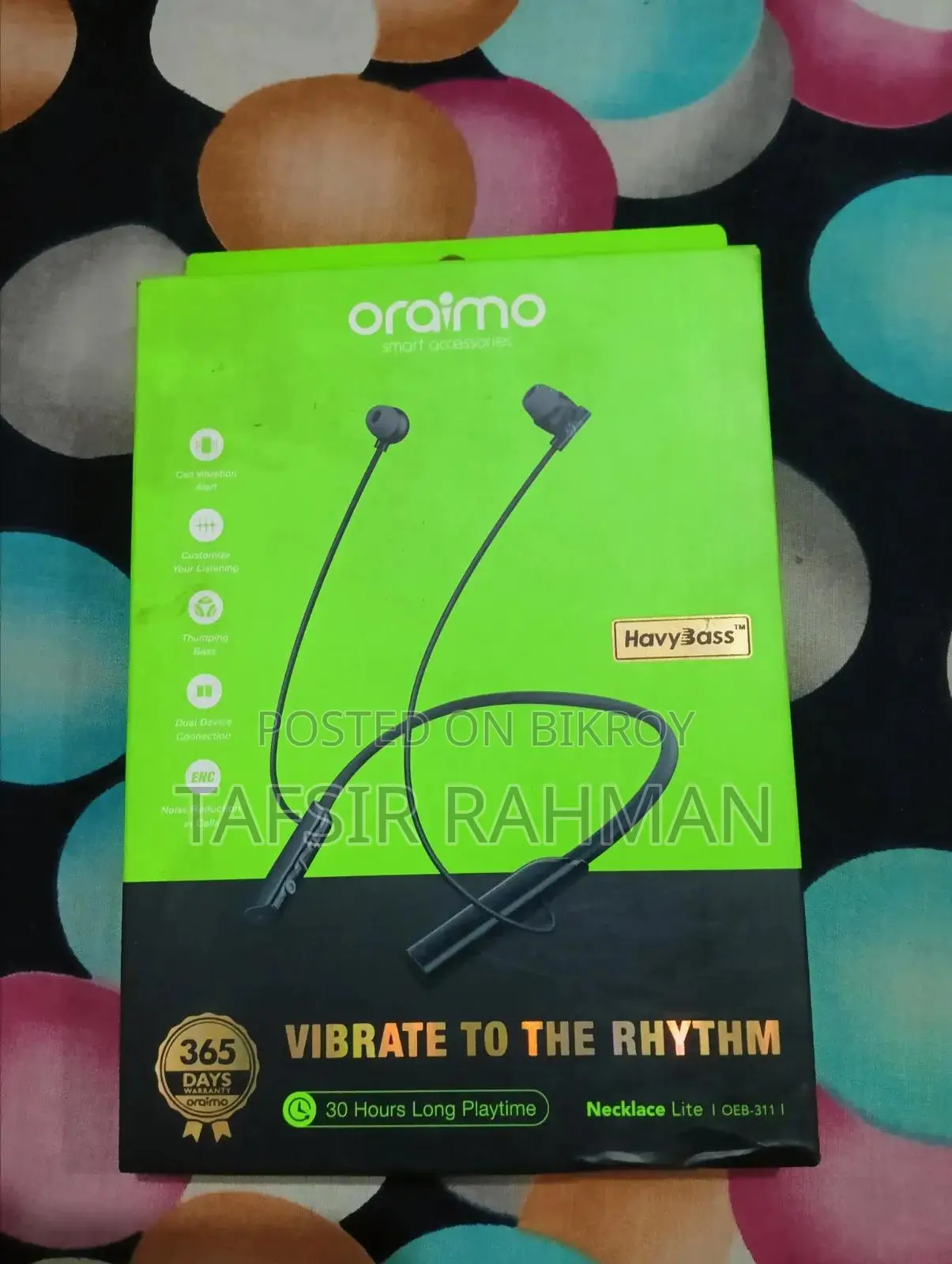 Oraimo Neckless Lite (Model: Oeb 311) Neckband