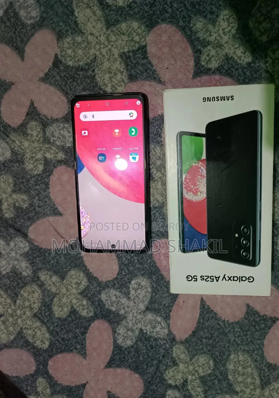 স্যামসাং গ্যালাক্সি এ৫২এস ৫জি ১২৮ জিবি ব্ল্যাক