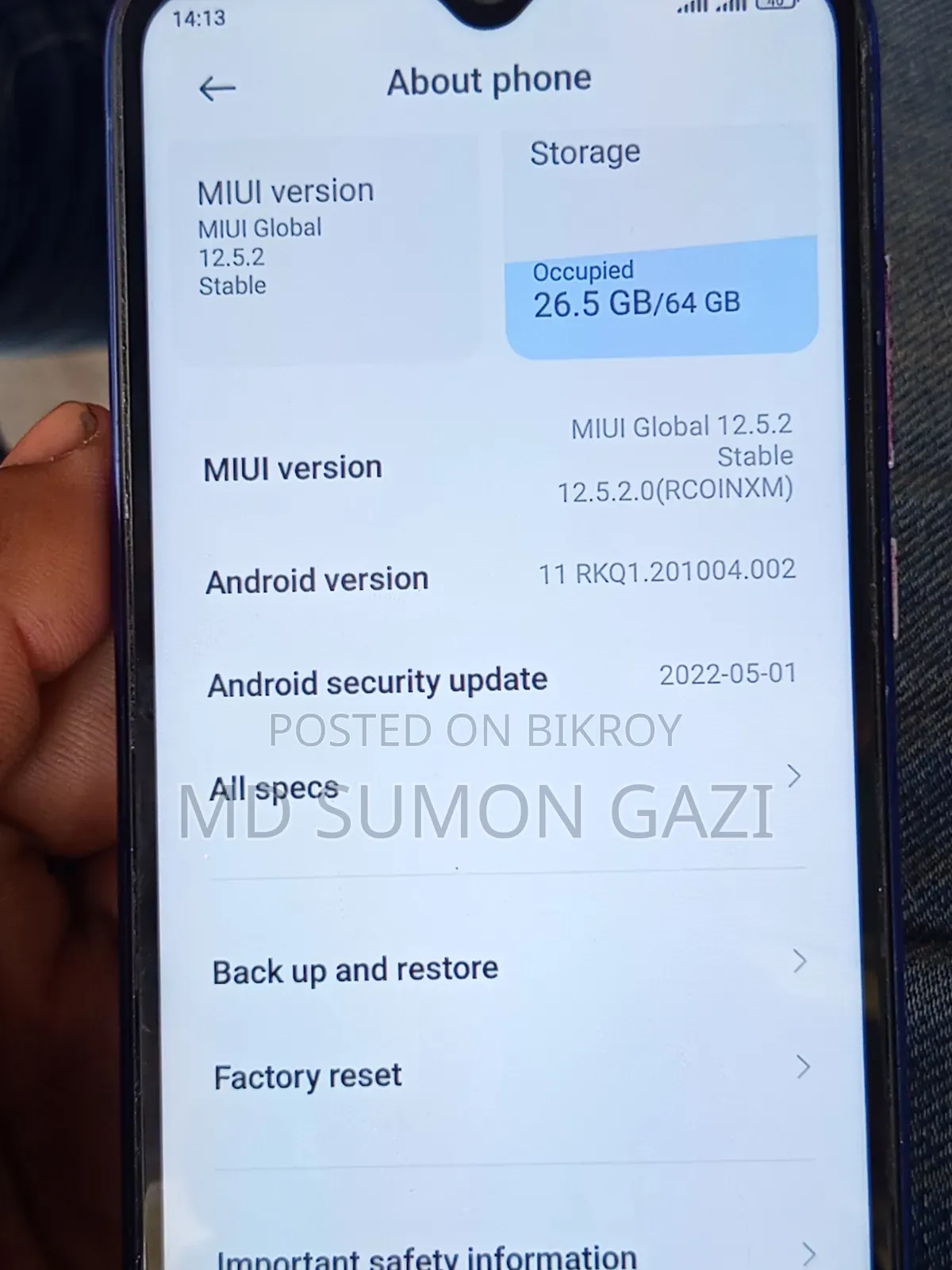 Xiaomi Redmi Note 8 64 GB Blue