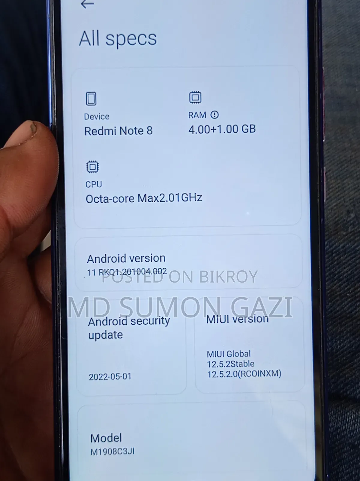 Xiaomi Redmi Note 8 64 GB Blue