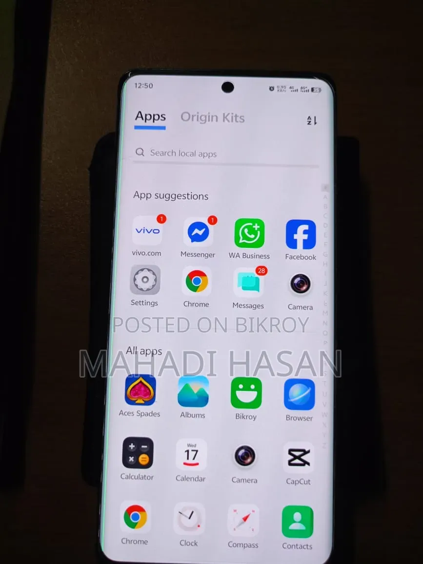 ভিভো এক্স৬০ প্রো ২৫৬ জিবি গ্রে