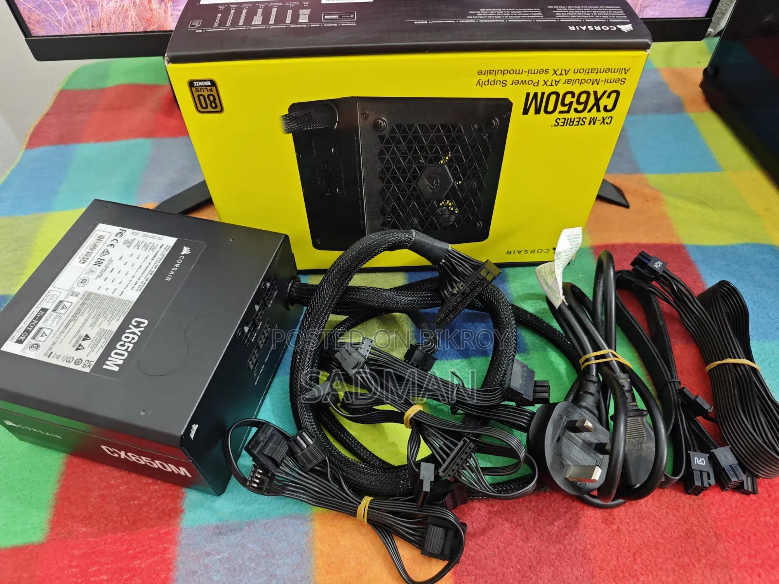 Corsair Cx650m 650w Semi Moduler Power Supply