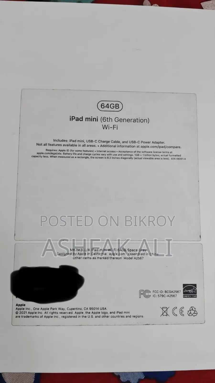 Apple iPad Mini 6 64 GB Gray