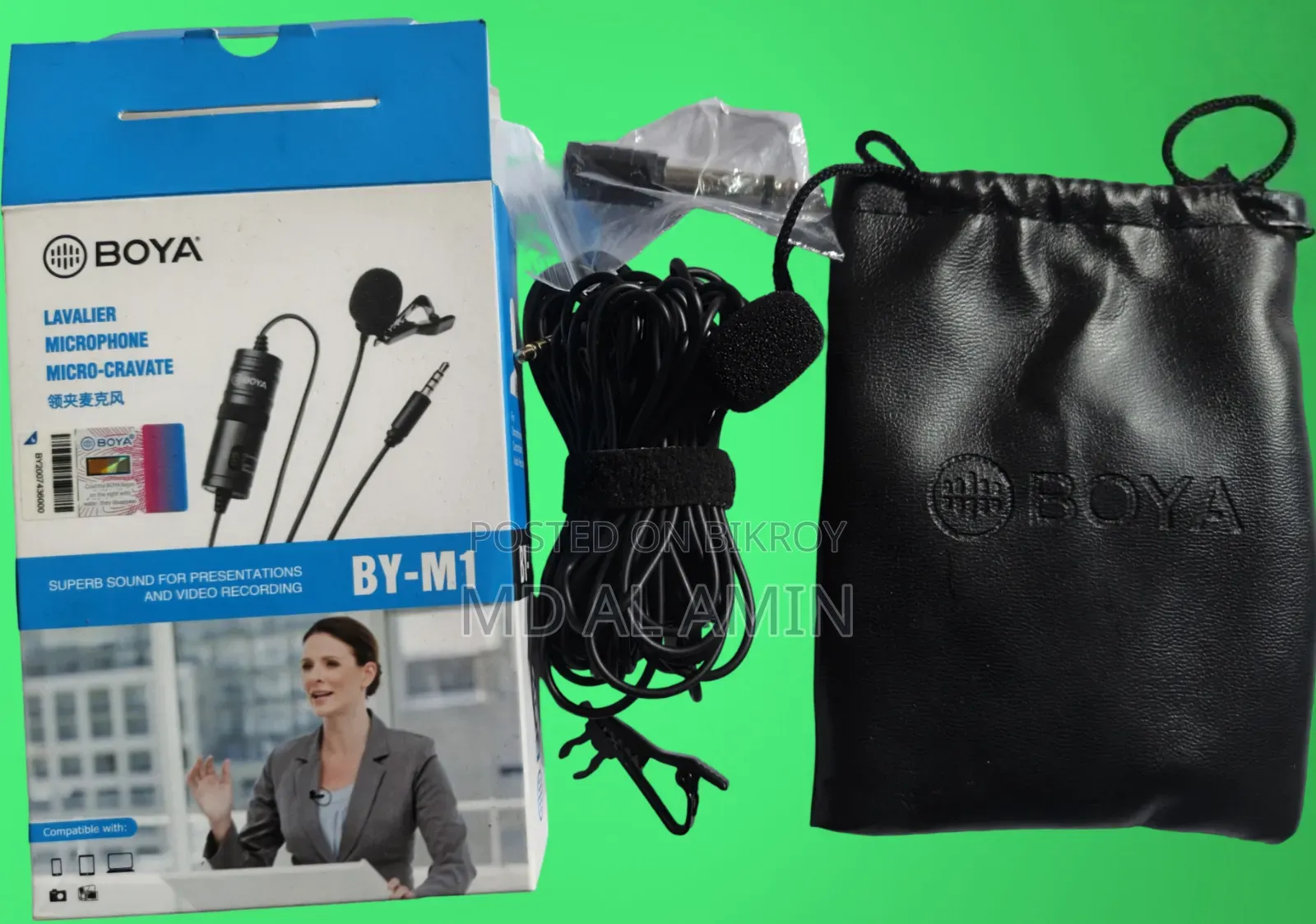 Boya By-m1 Lavalier Microphone - Used Only 1 Month (Full Box)