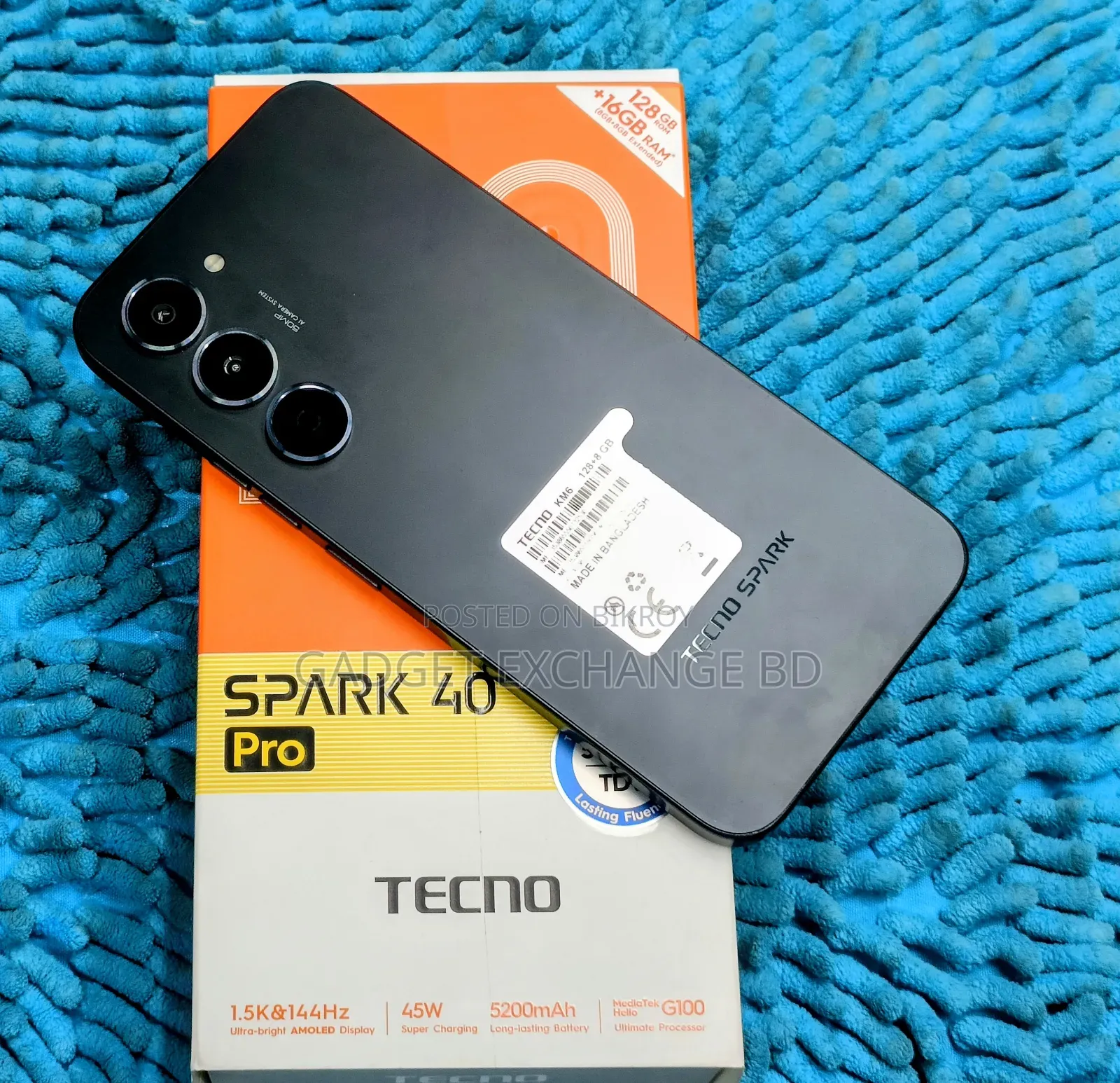 Tecno Spark 40 Pro 128 GB Black