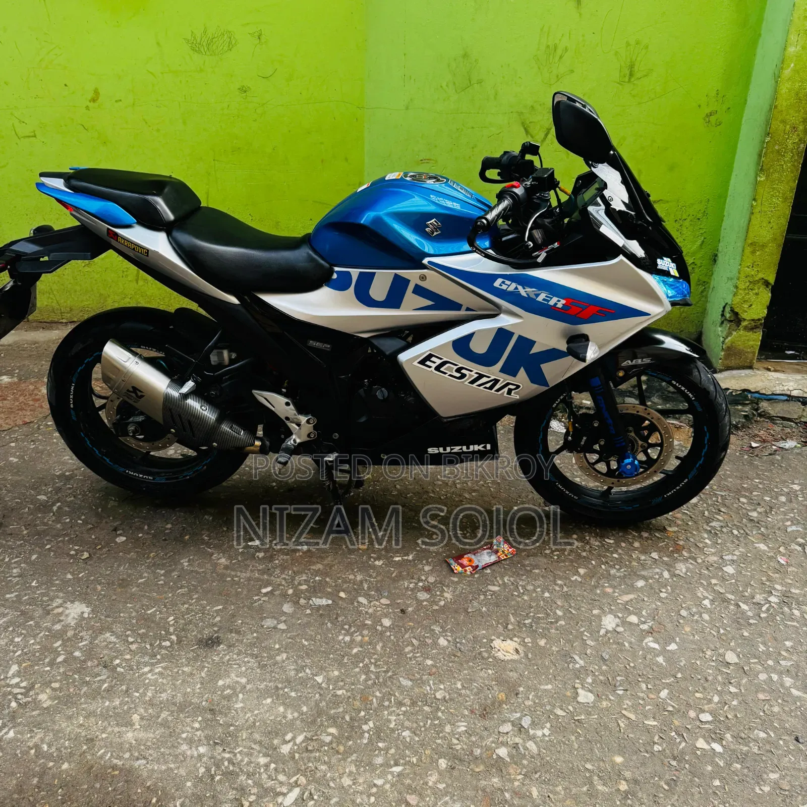 New Suzuki Gixxer Fi ABS 2024 Blue