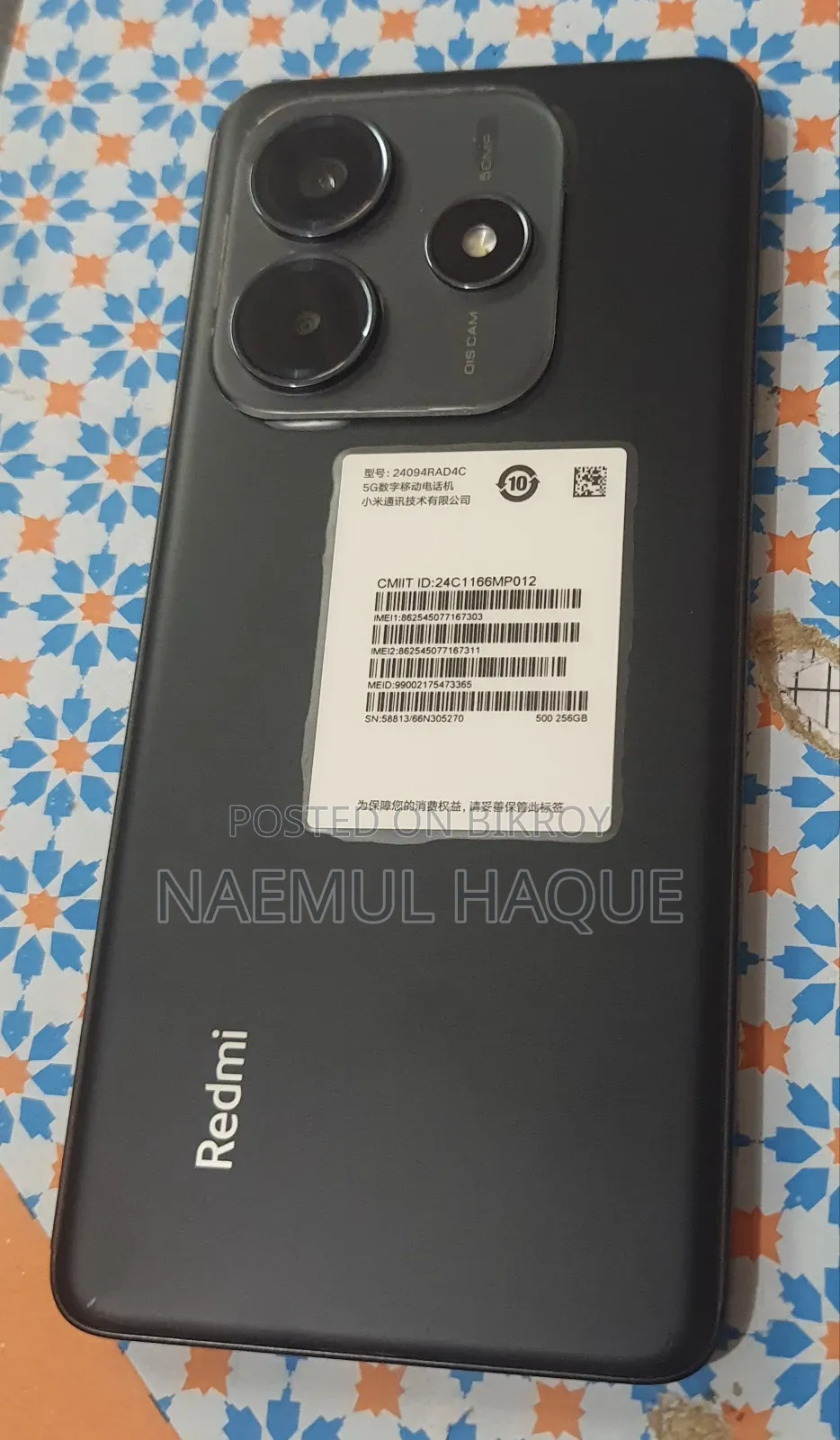 Xiaomi Redmi Note 14 5G 256 GB Black