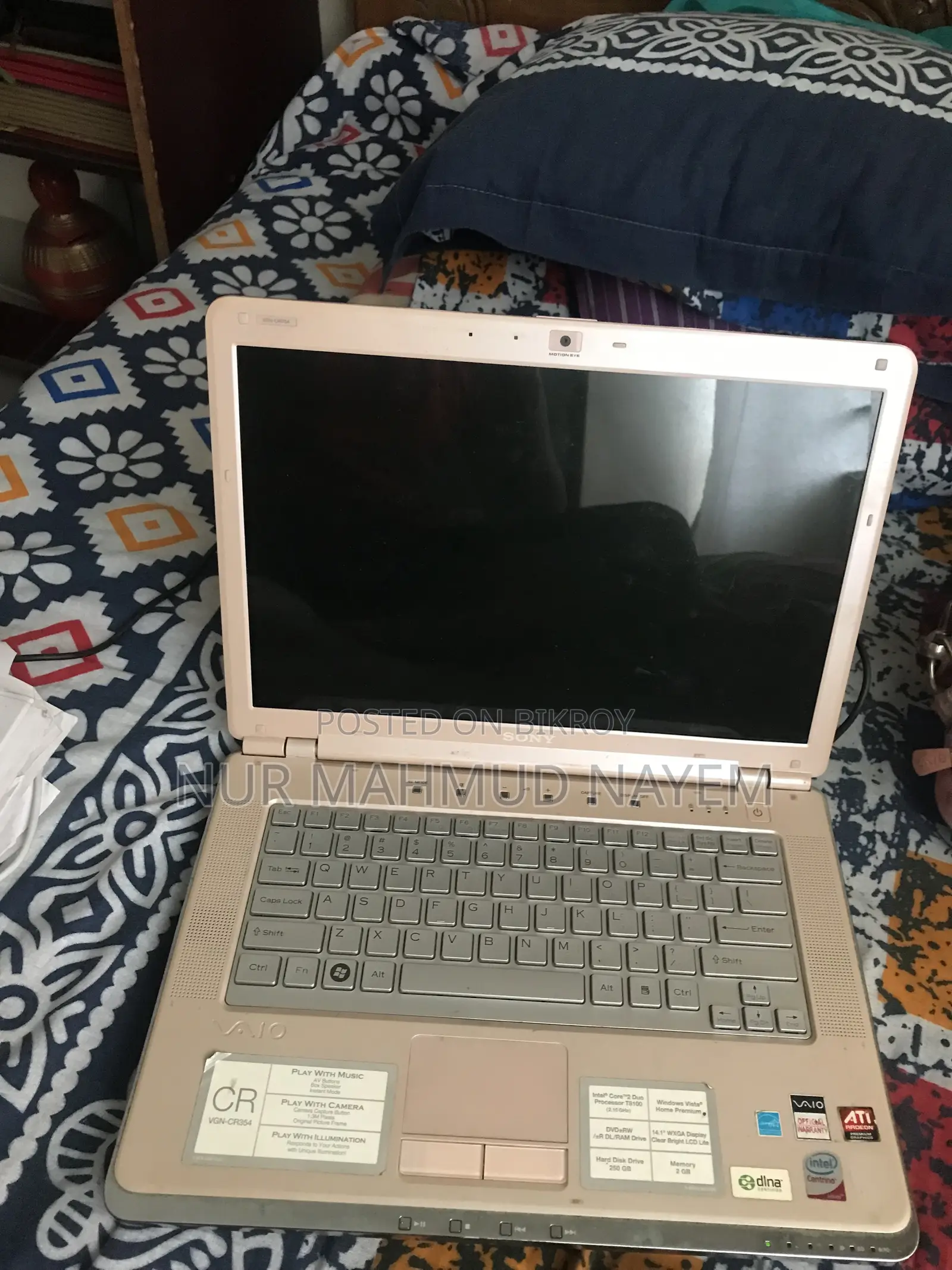 ল্যাপটপ Sony VAIO PCG-7D1M 2GB Intel Core 2 Duo HDD 256GB